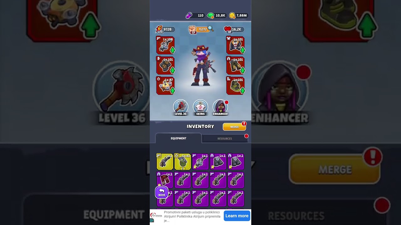 Idle Breaker: Loot and Survive, Massive gear and equipment upgrade