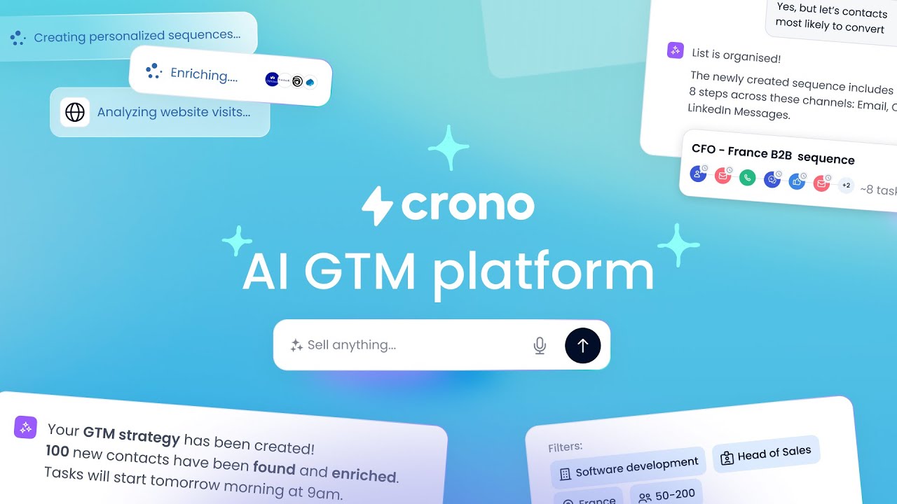 Crono 2.0 - The first AI GTM Platform for B2B Sales Teams