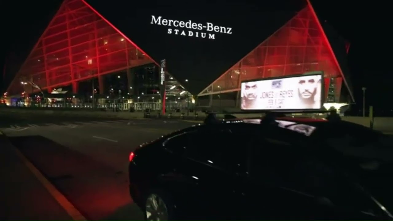 Led screen taxi advertising