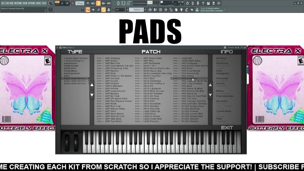 [FREE] 75+ Electra X Presets Bank Presets 🔥 Playboi Carti/Pierre Bourne Best Trap Expansion Pack XP