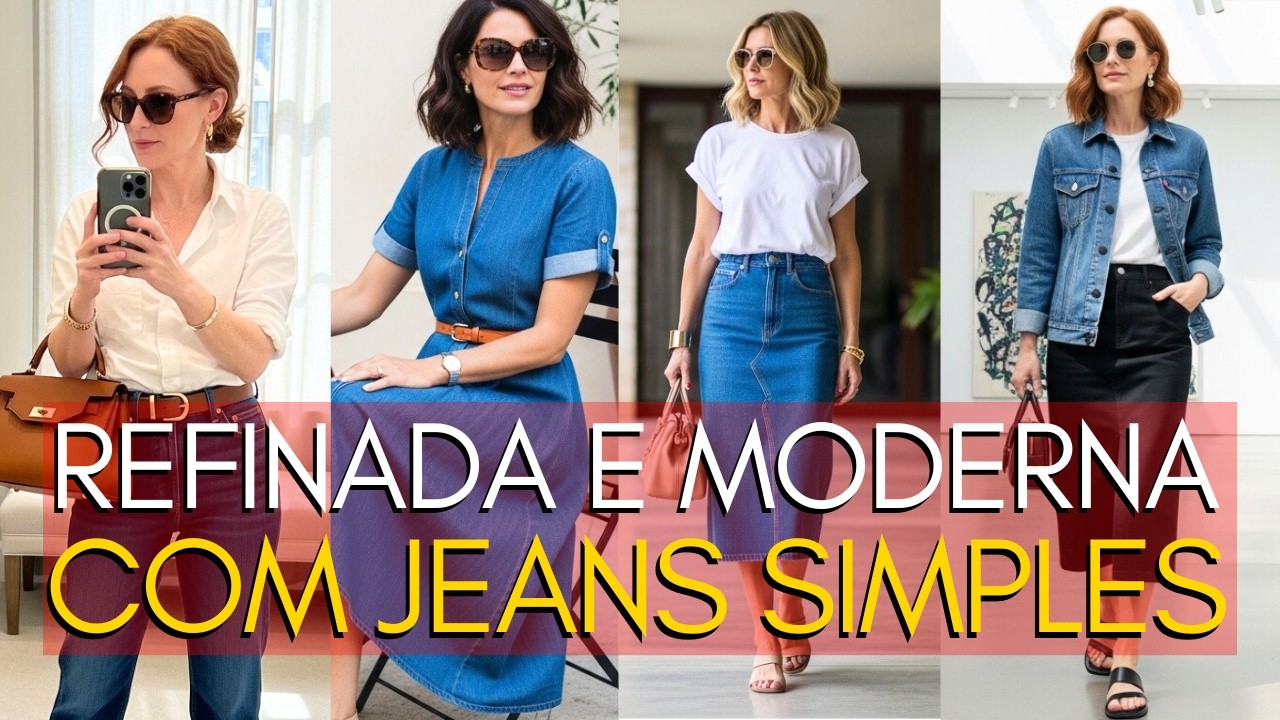 7 PASSOS PARA FAZER UM JEANS SIMPLES PARECER ELEGANTE E MODERNO