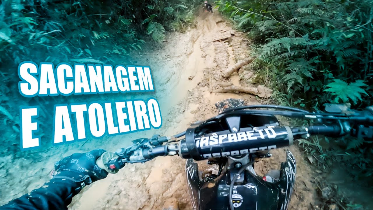 LAMA E ATOLEIRO NA TRILHA DE MOTO