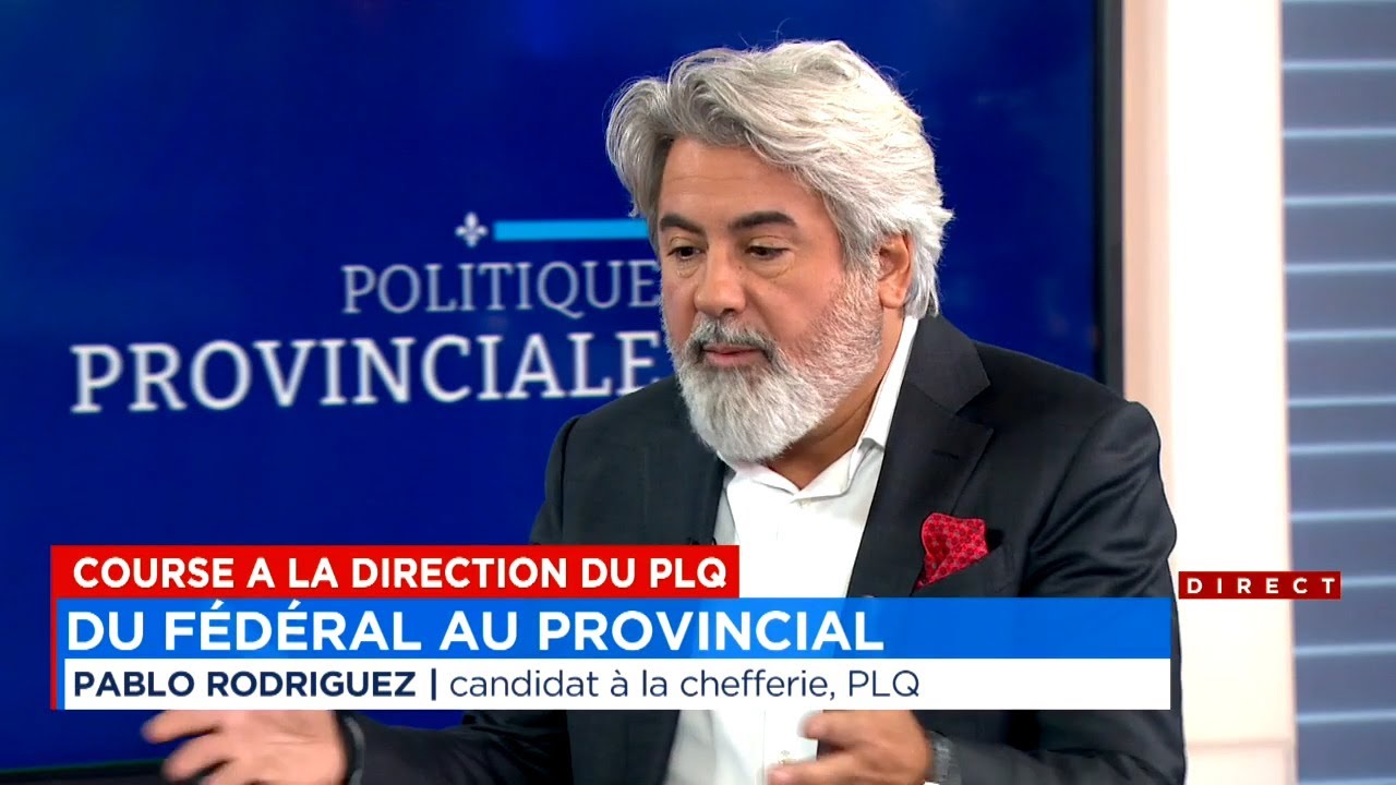 Course à la direction du PLQ - entrevue avec Pablo Rodriguez à Mario Dumont