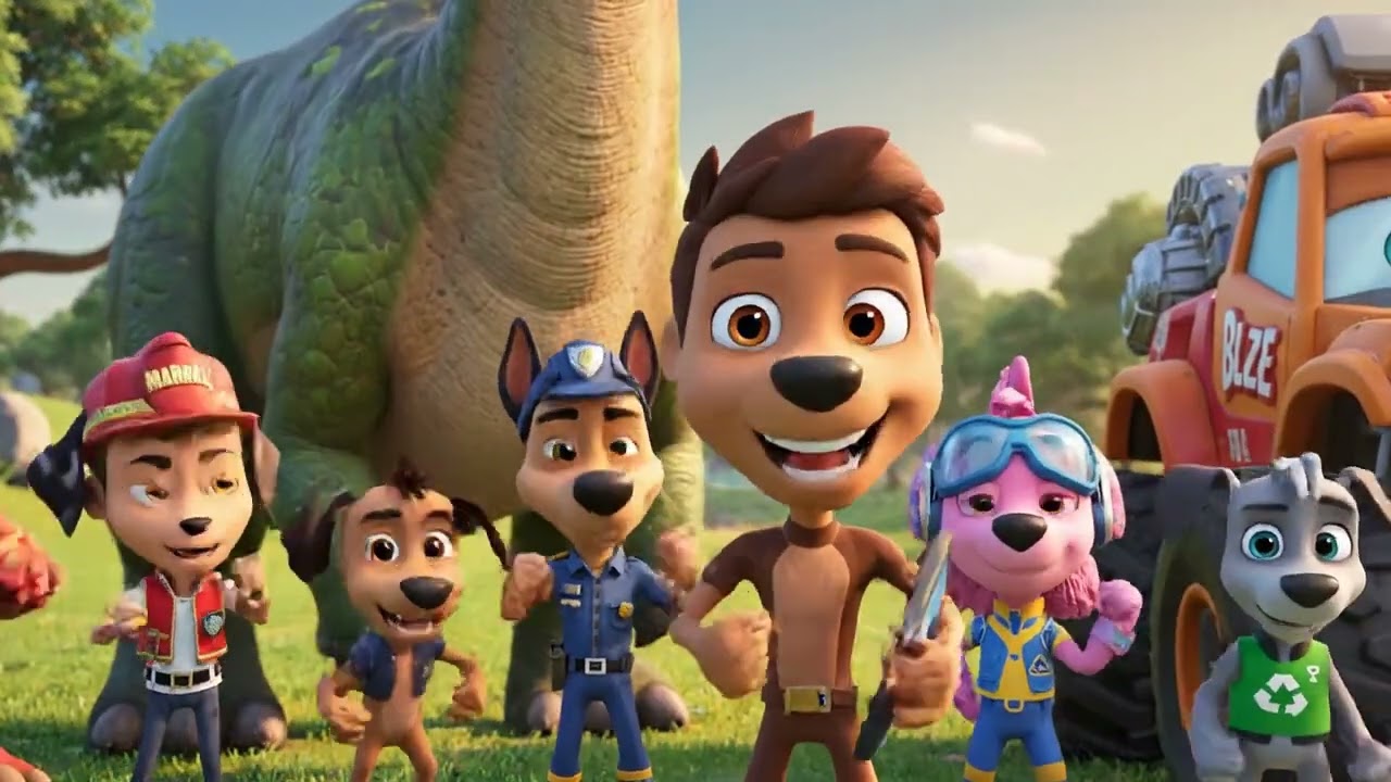 💥 PAW Patrol VS Blaze! Giant Dinosaur Rescue Challenge! | Who Can Save the Day?