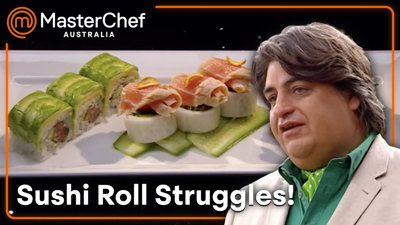 Critiquing Sushi Roll Techniques | MasterChef Australia | S02 E74