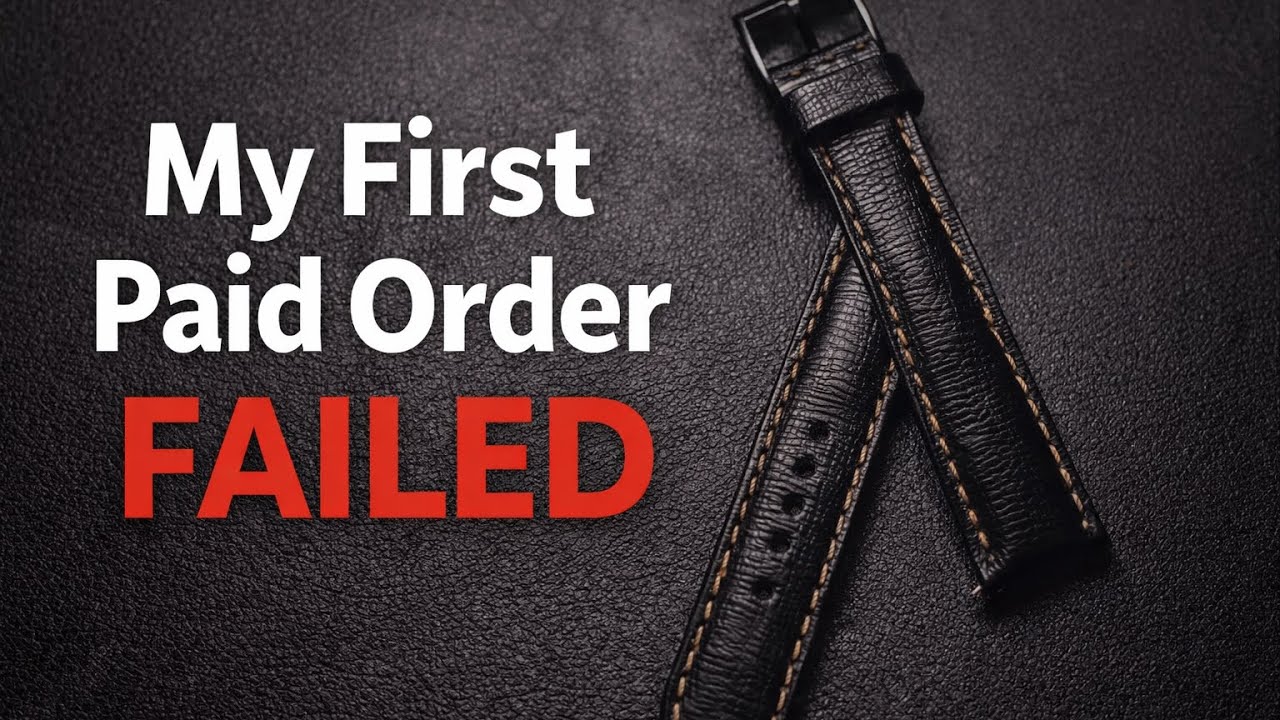 My First Leather Watch Strap… I Gave It Away as a Secret Santa Gift (He Had No Idea It Was From Me)