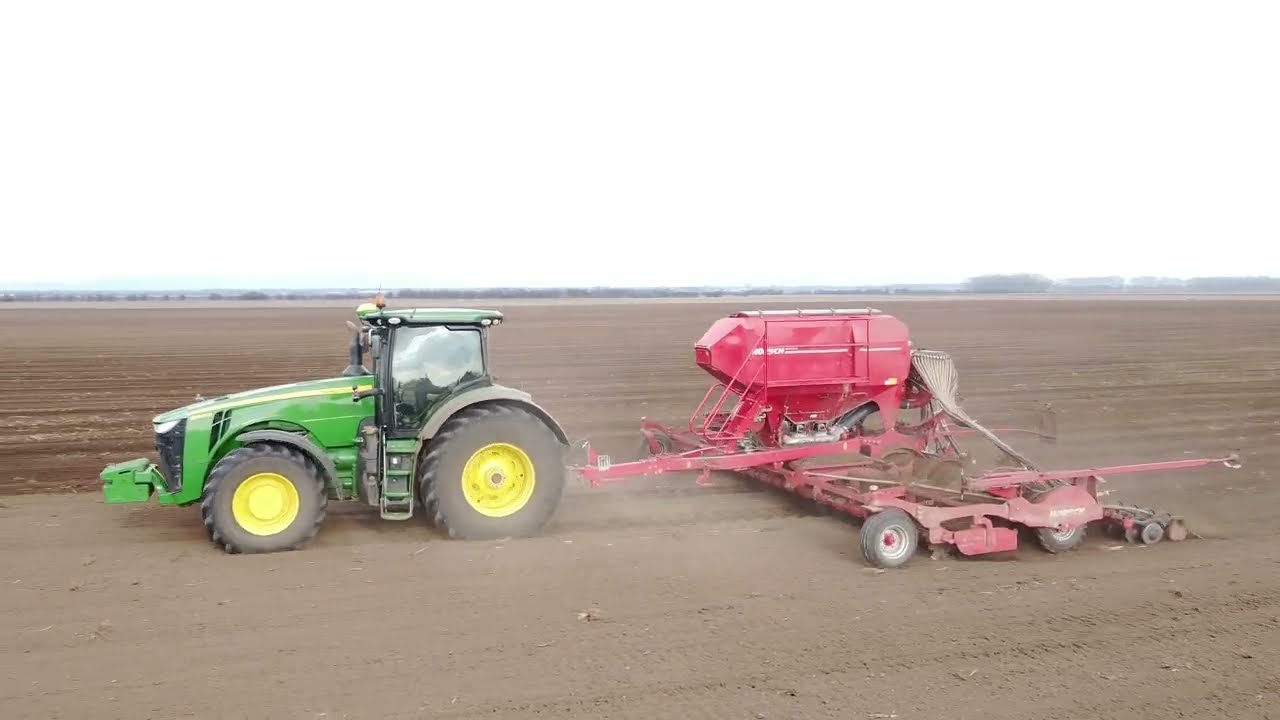 Setí jarního ječmene 2022 - John Deere 8345 R + Horsch Pronto 9 DC | Sowing spring barley 2022