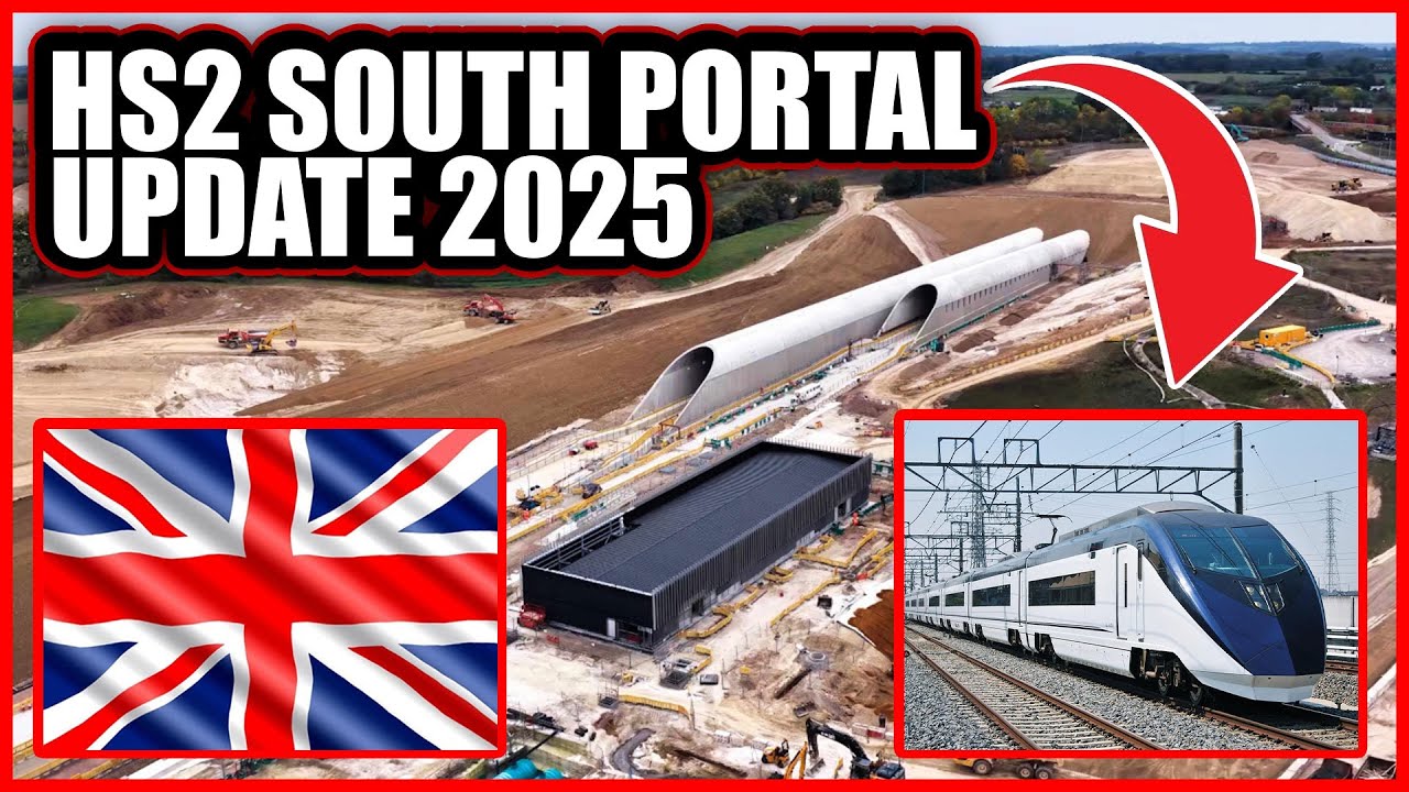 Обновление южного портала HS2 в 2025 году | Подробности основных инженерных работ и завершения ст...