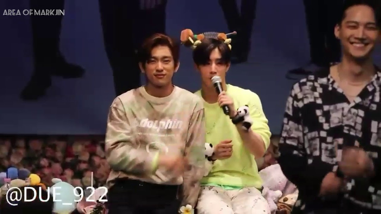 Mark & Jinyoung มาร์คจิน moment fansign eclipse comeback ( fancam ) #MarkJin