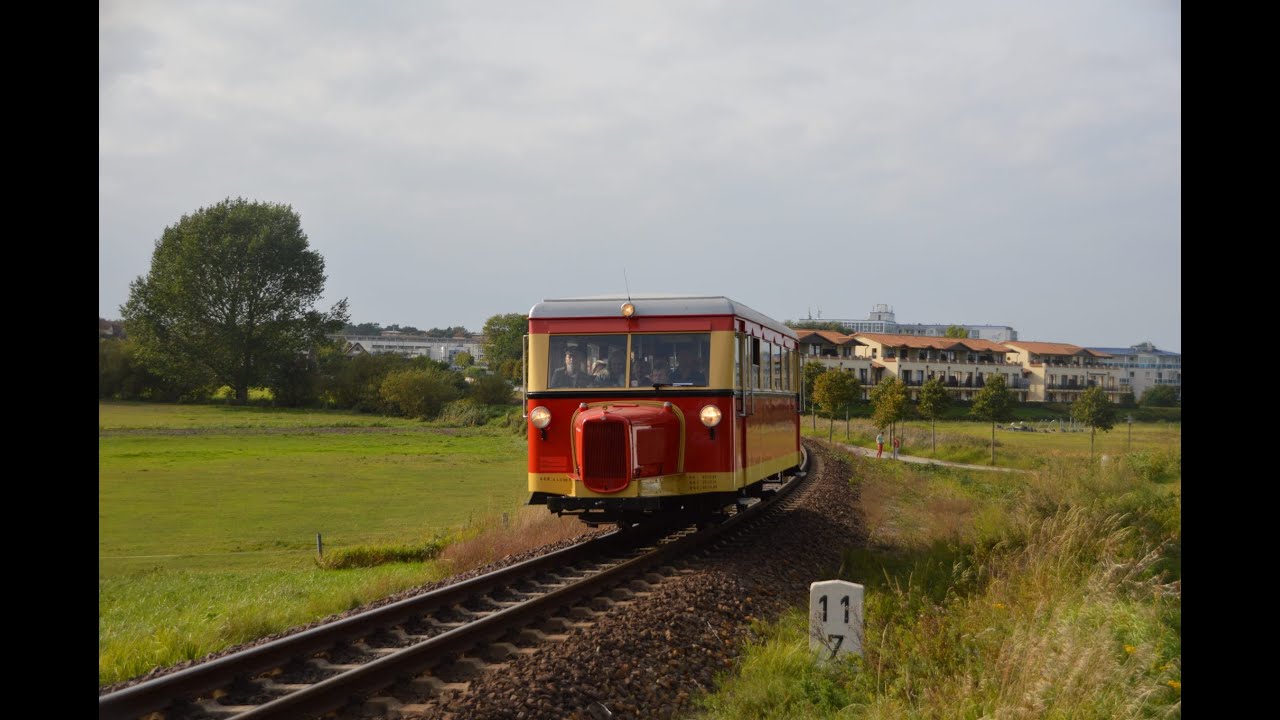 Der Wismarer Schienenbus von der Insel Borkum zu Besuch beim Molli