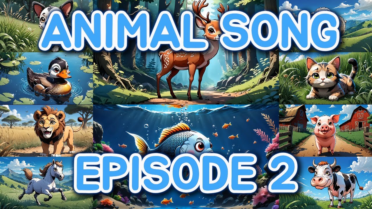 Animal Song | Learn Animals In Hmong Episode 2 | Hmong Kids Channel