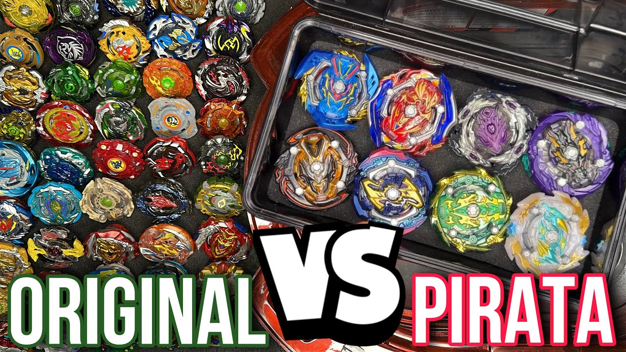 MALETA DE BEYBLADE PIRATA DA SHOPEE VS BEYBLADE BURST TURBO SLINGSHOCK ORIGINAL DA HASBRO!