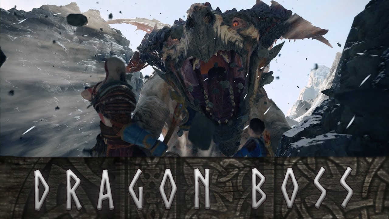 God of War - Terror Dragon Hraezlyr Boss Fight