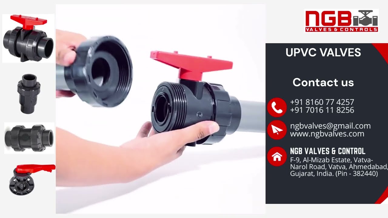 UPVC Plastic True Union Ball Valve | Thermoplastic Valves | NGB Valves