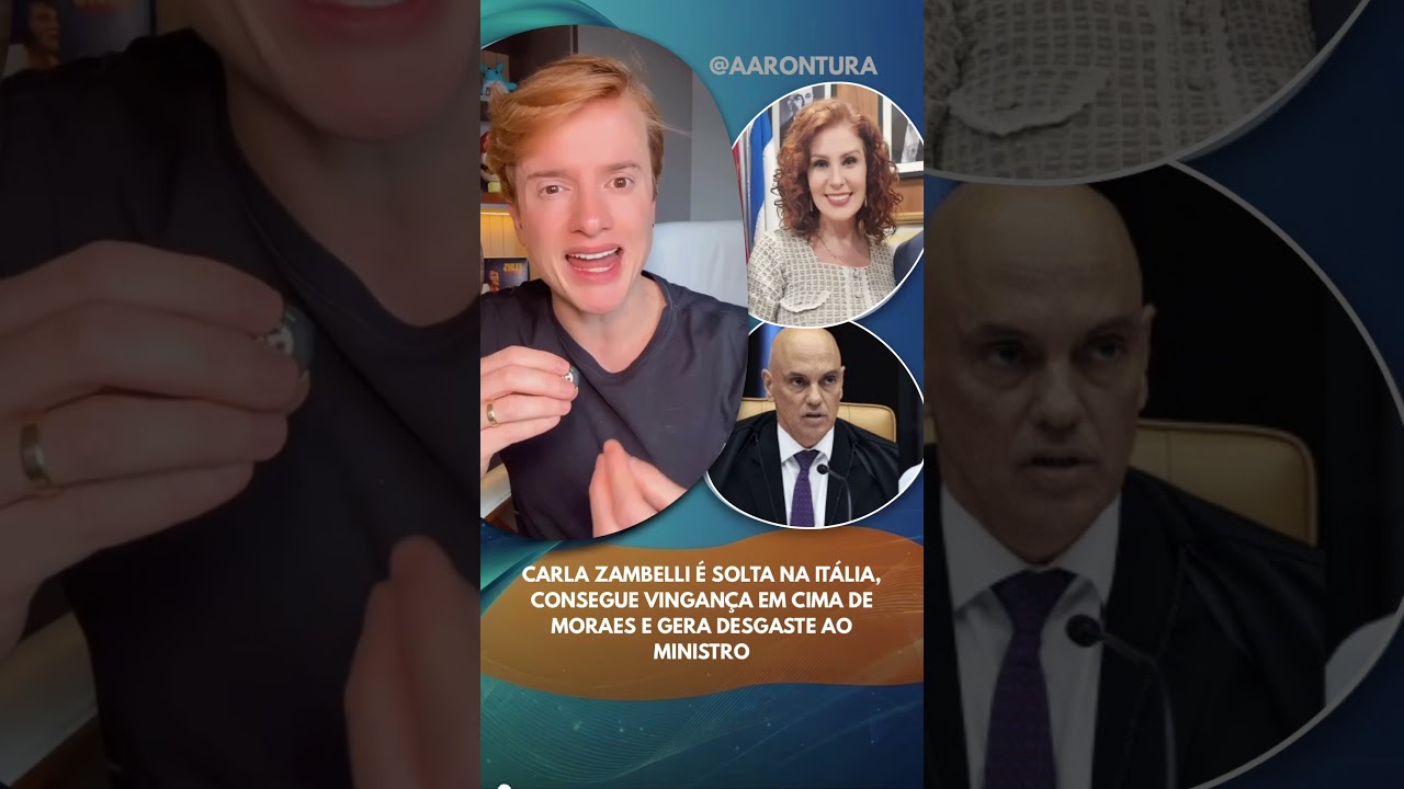 Carla Zambelli &eacute; solta na It&aacute;lia, consegue vingan&ccedil;a em cima de Moraes e gera desgaste ao ministro