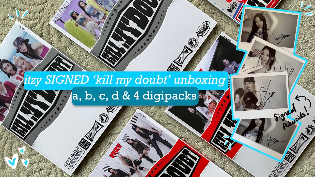 itzy SIGNED 'kill my doubt' unboxing! (SIGNED POLAROIDS?!)