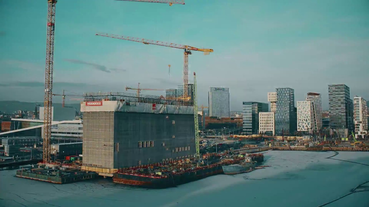 Timelapse Munchmuseet, glidestøp