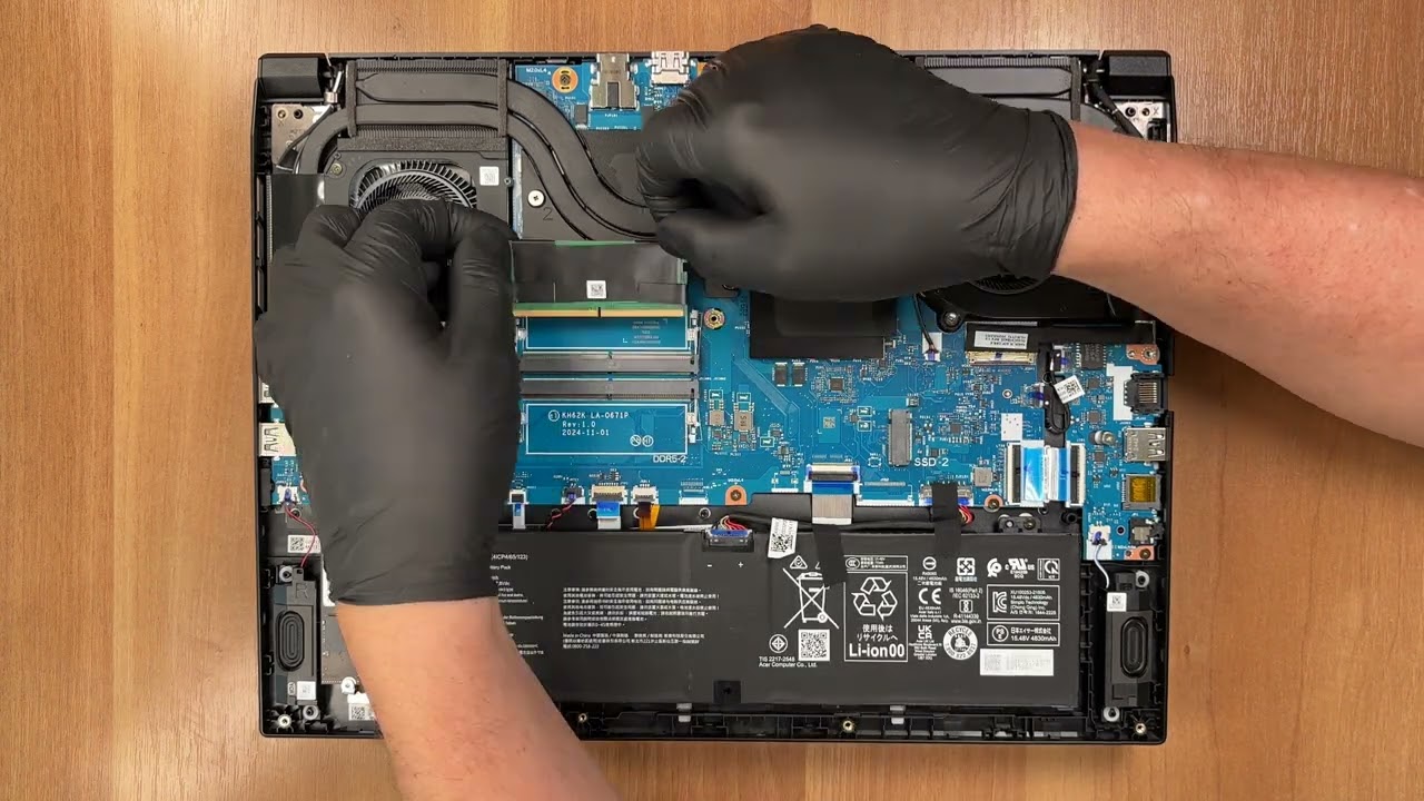🛠️ Как открыть Acer Nitro V 16 AI (ANV16-61) — варианты разборки и модернизации