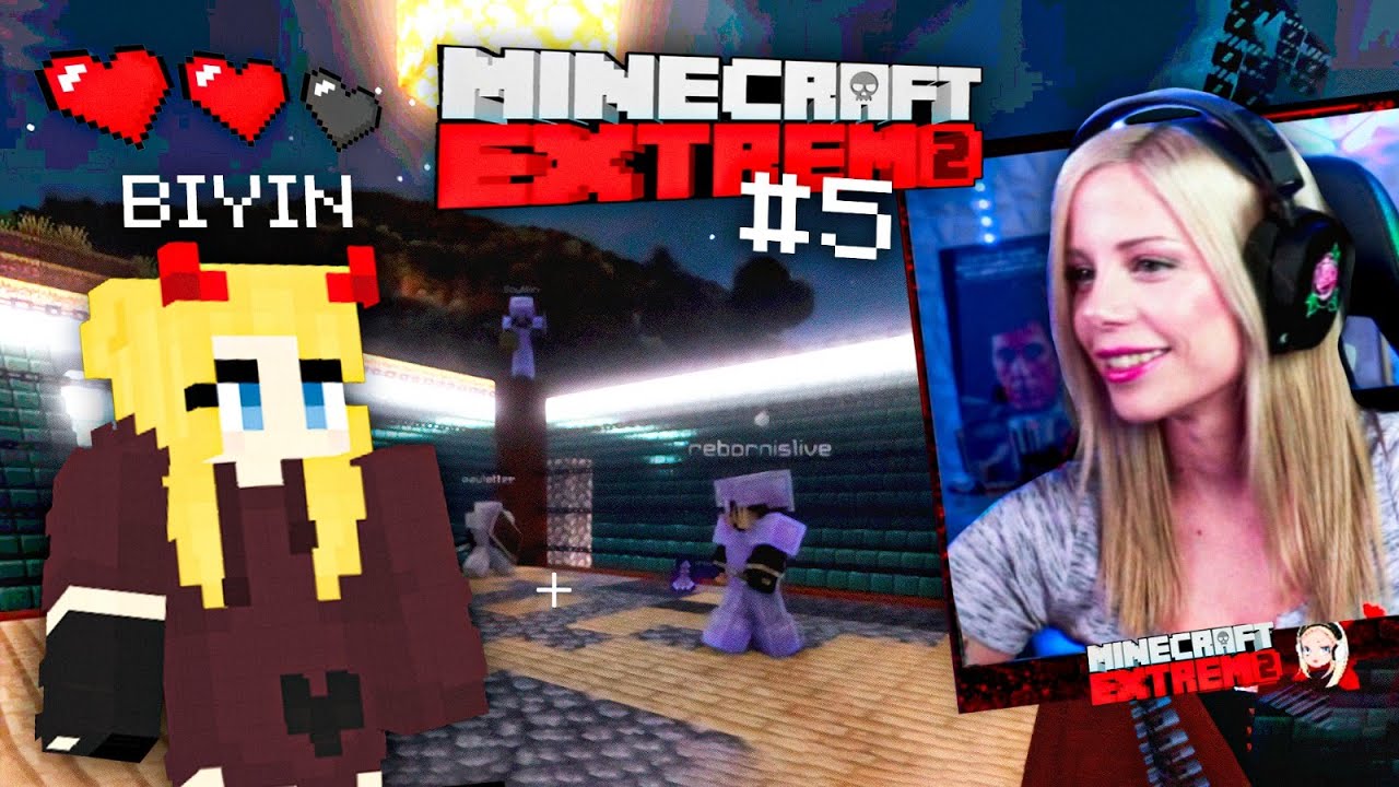 CARA A CARA CON PAULETTE! 💀 | MINECRAFT EXTREMO 2 | DIA 5 | 2 VIDAS ♥️ ♥️
