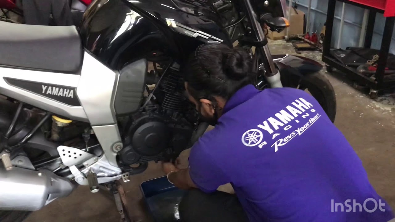 Yamaha fz engine oil replacement