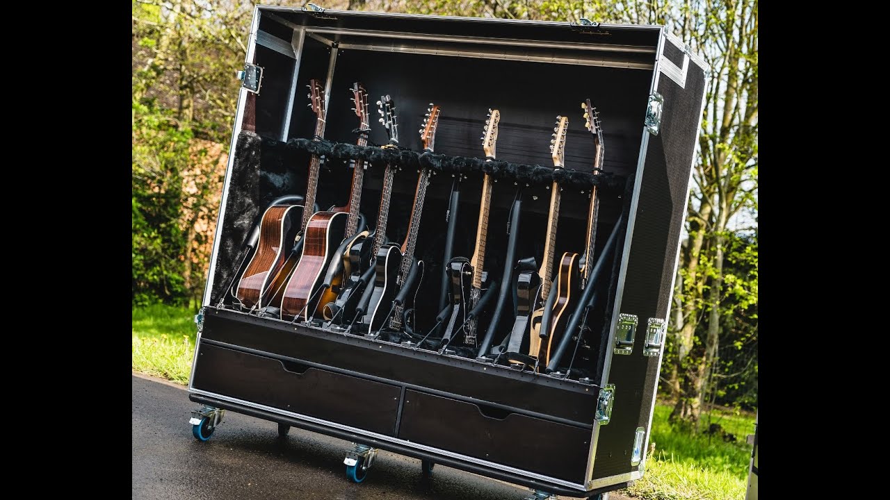 10-Way Guitar Vault Flight Case by TourGo