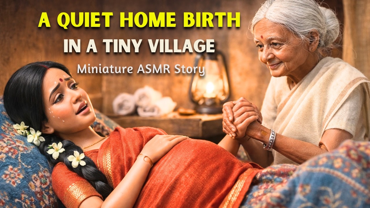 Home Birth, One Baby, and a New Life | Tiny Village Miniature ASMR