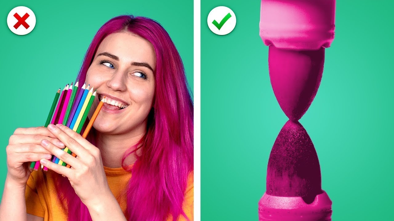 10 Fun School Hacks! Smart & Useful DIY School Craft Ideas