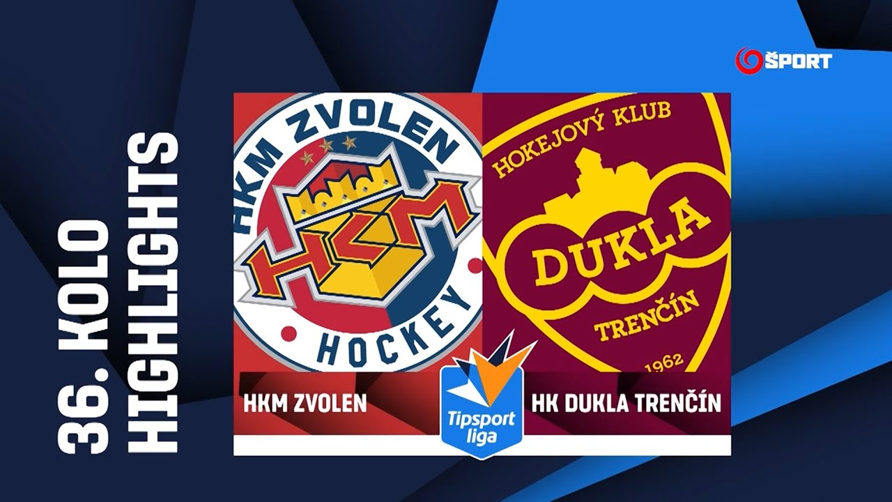 36. kolo: HKM Zvolen - HK Dukla Trenč&iacute;n 3:2 pp (0:1, 0:0, 2:1, 1:0)