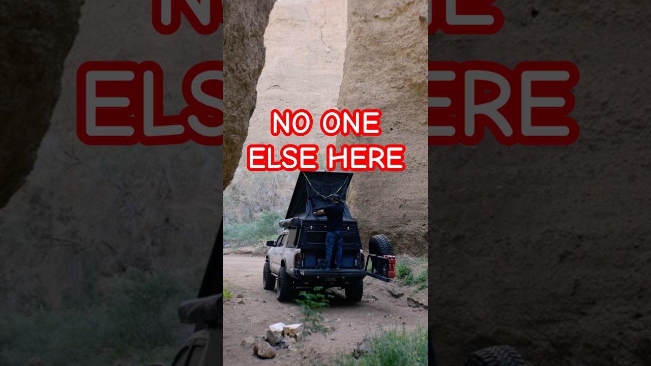 I Camped Between These Canyon Walls Alone | Mojave Desert