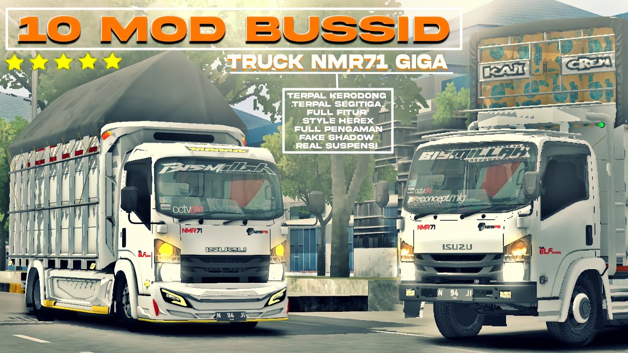 [MOD BUSSID TERBARU] • EDISI 10 MOD BUSSID TRUCK NMR71 GIGA FULL FITUR SUSPENSI MENTUL TERBARU 2025