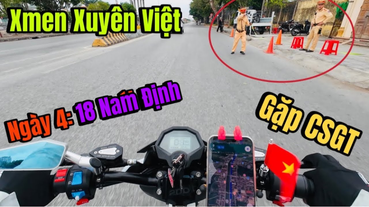 Ng&agrave;y 4 đi xuy&ecirc;n Việt bằng xe điện Xmen của Sơn Sơn || 18 Nam Định