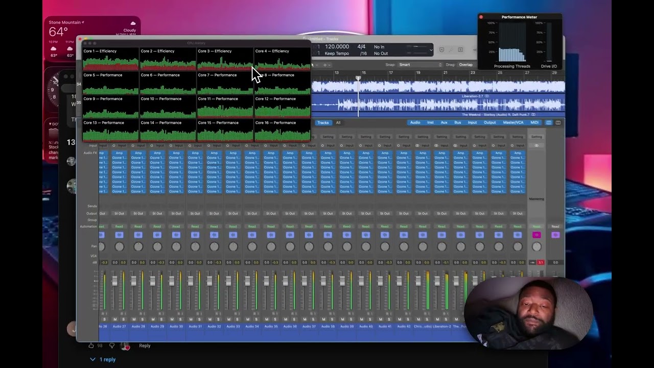 Logic actually using efficiency cores 👀