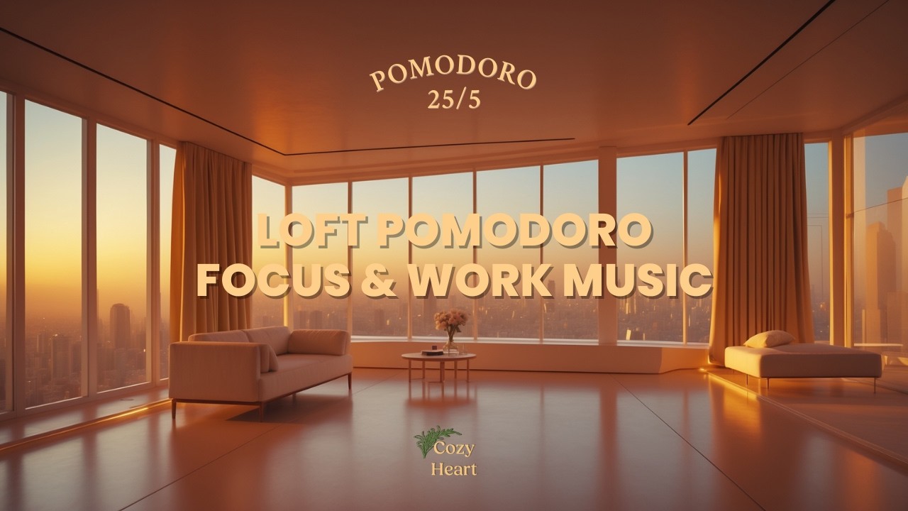 2 Hour Pomodoro Work Session | Focus & Ambient Guitar Music