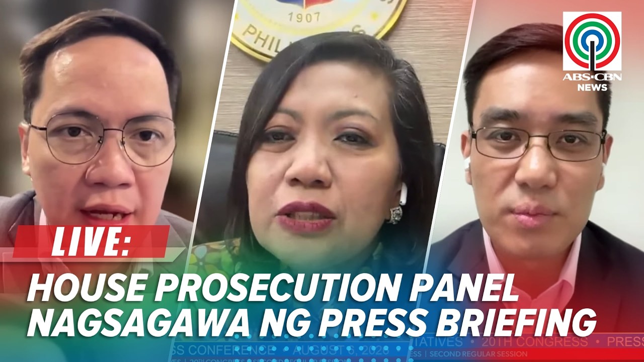 LIVE: House Prosecution Panel holds press briefing on VP Sara Duterte's Impeachment Trial | August 6
