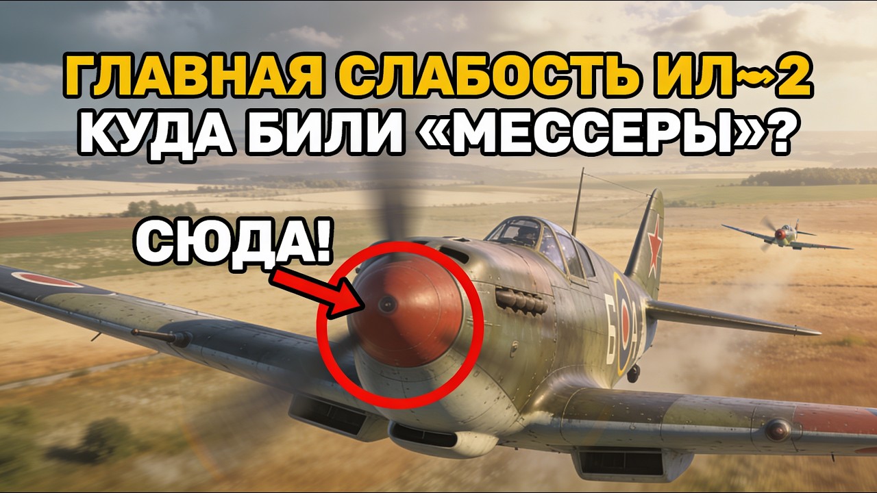 Главная слабость Ил‑2: куда били “мессеры”, чтобы броня была бесполезна