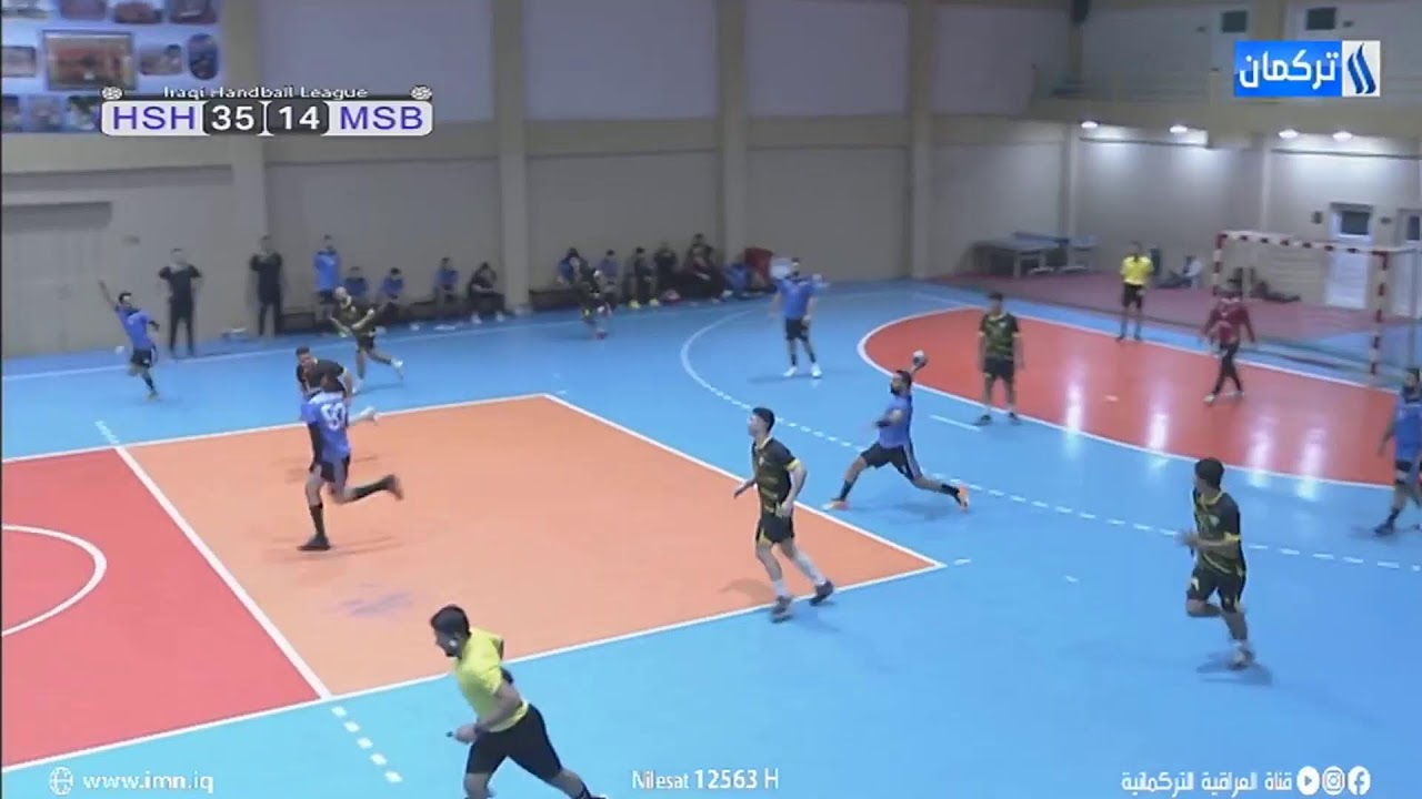 مباراة ( المسيب VS الحشد ) دوري النخبة للرجال لكرة اليد / الدور الثاني/على قاعة الجيش / الشوط الثاني
