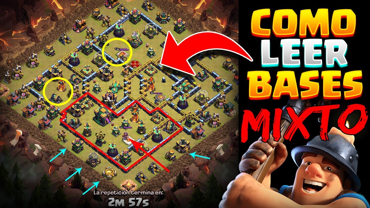CÓMO LEER BASES EN CLASH OF CLANS? 🤔 NO COMETAS ESTOS ERRORES Y APRENDE CÓMO ATACAR!