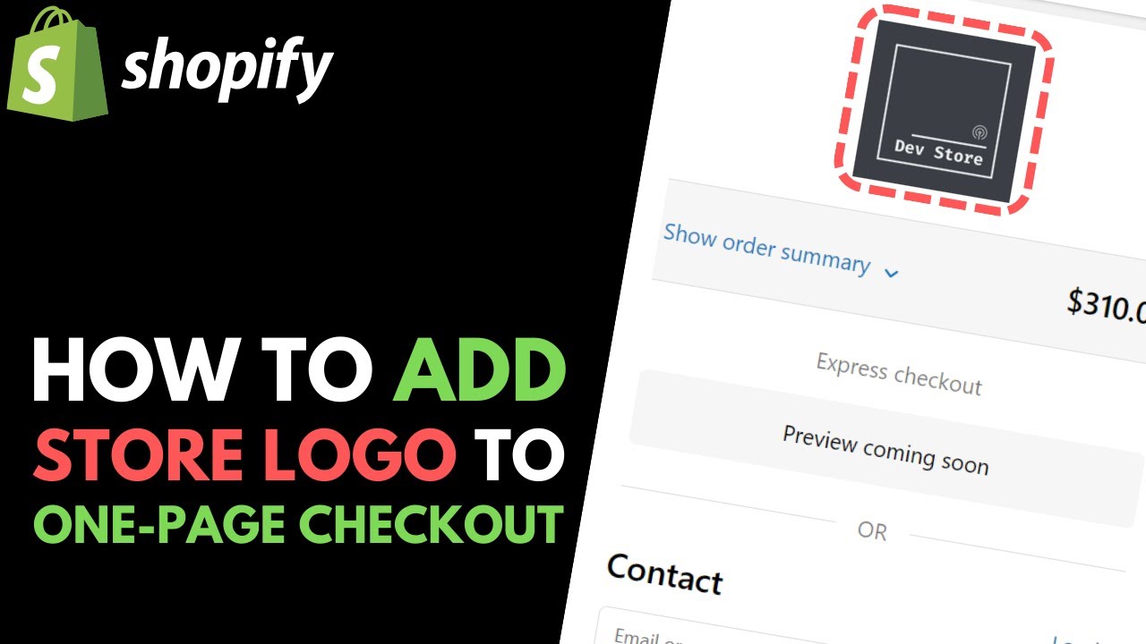 Shopify: How to Add Your Store Logo to One-Page Checkout