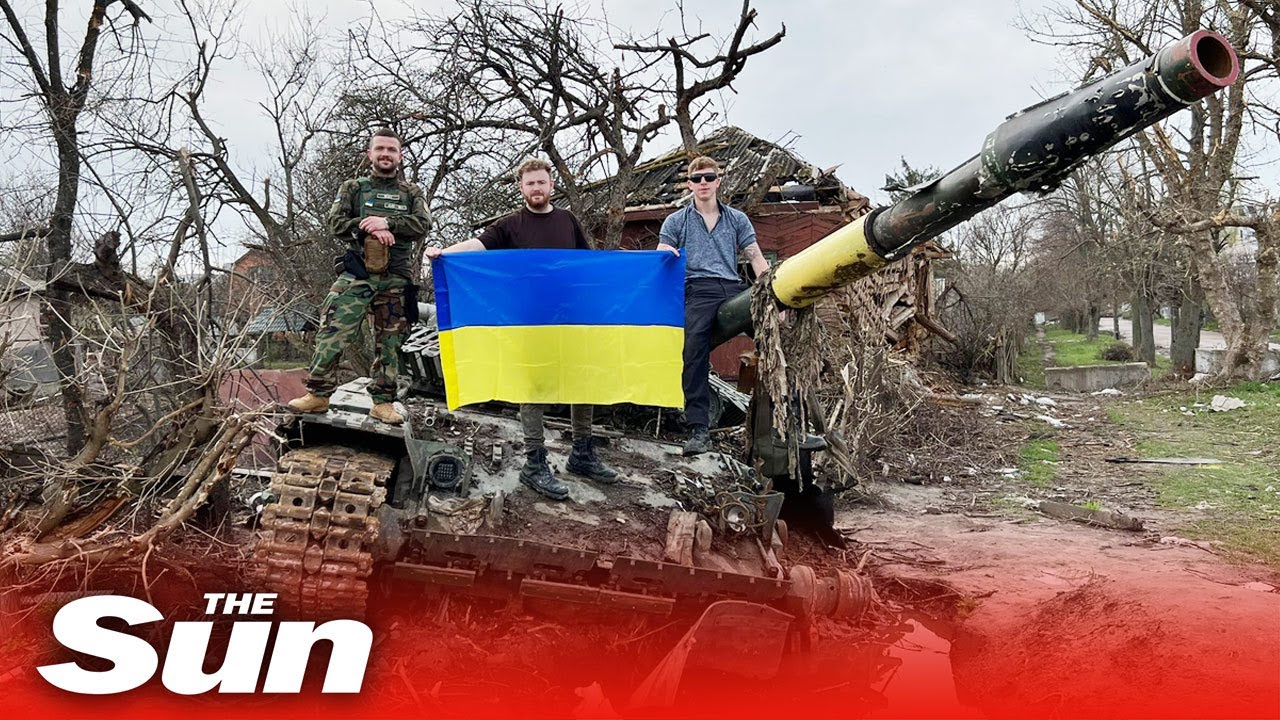 Brit lads describe 'Ukrainians desperately fighting for food' in villages devastated by Russians