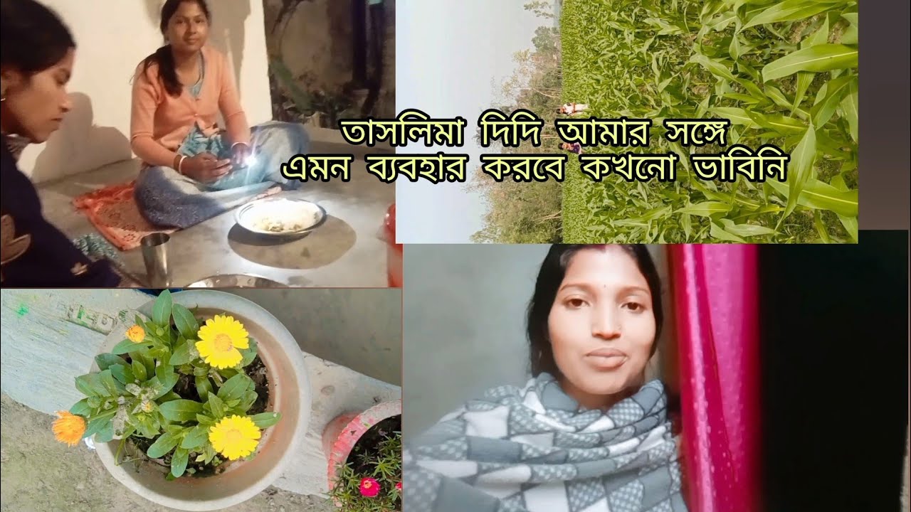 তাসলিমা দিদি আমার সঙ্গে এমন ব্যবহার করবে আমি কখনো ভাবিনি 🥲