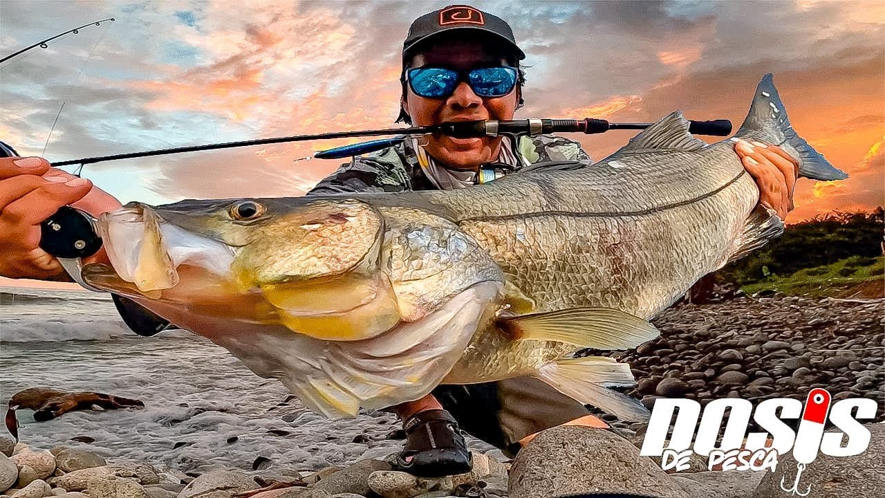 Pesca de robalo en Playa Salvadoreña