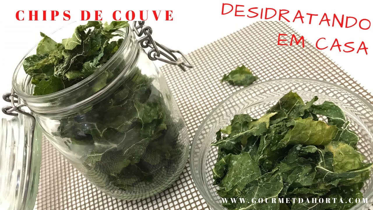 Chips de couve ...das coisas mais gostosas que existe!!!