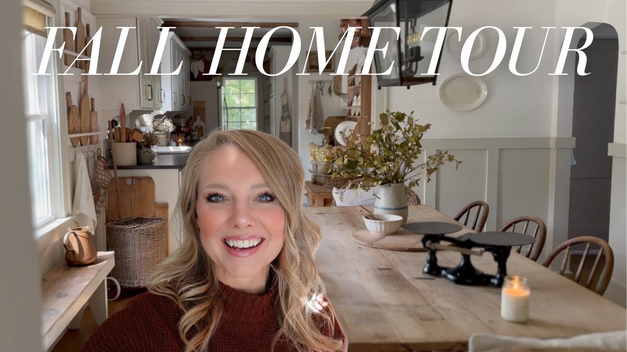 Fall Tour 2025 | Cozy Neutral Cottage Style Decor & Thrifted Charm