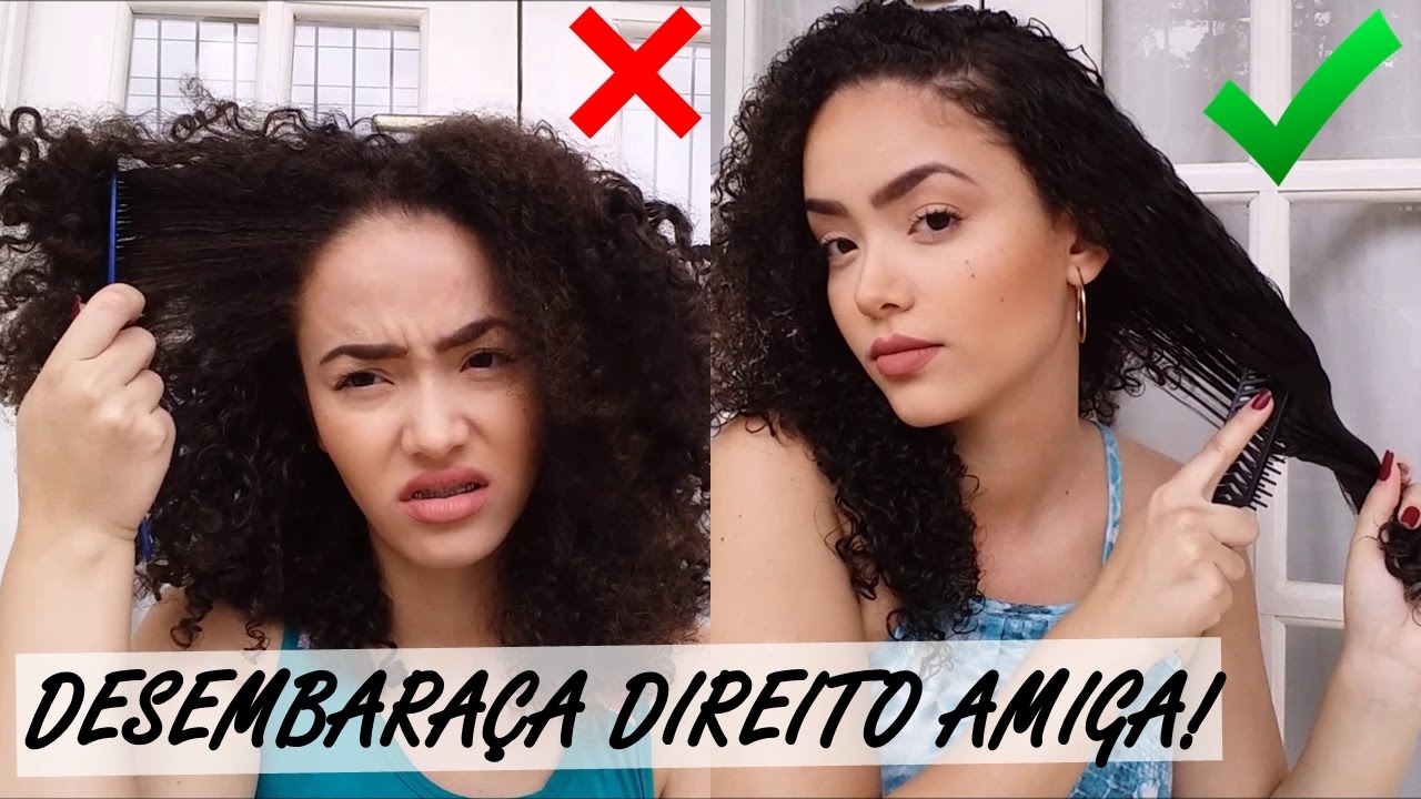 COMO DESEMBARAÇAR CABELOS CACHEADOS