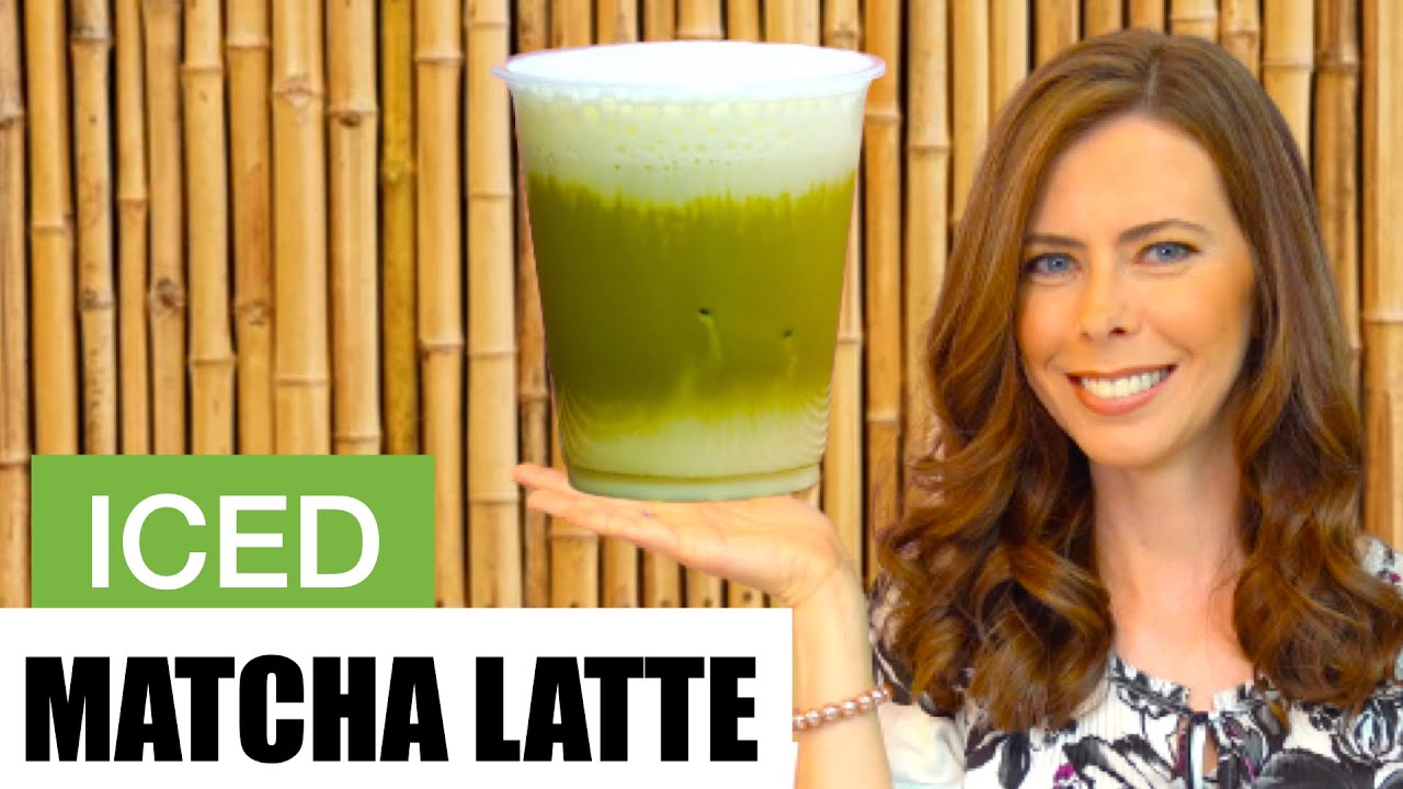 Iced Matcha Latte Recipe ~ Triple Layered!