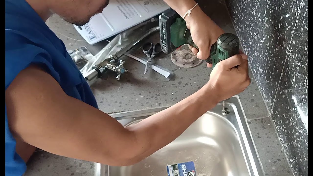 Pag lagay ng faucet sa lababo | DIY | Part 2