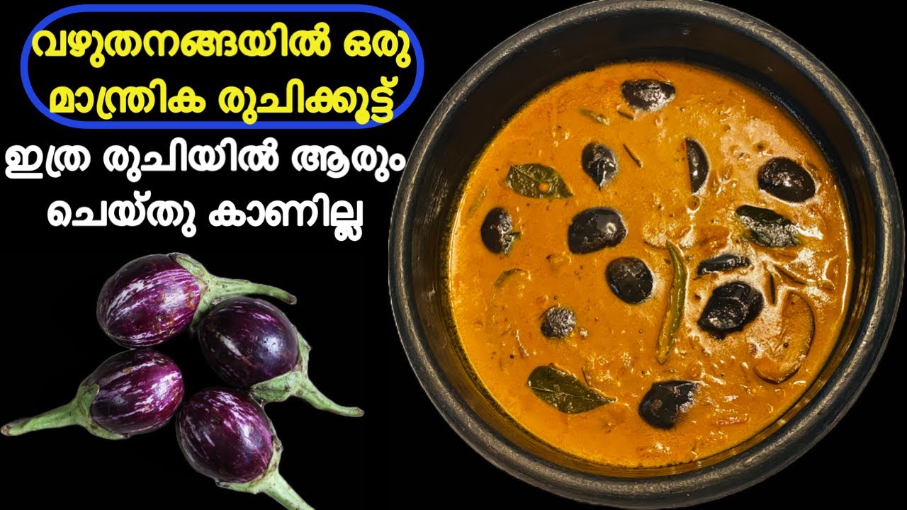 പുതു രുചിയിൽ നാടൻ വഴുതനങ്ങ രുചിക്കൂട്ട് Brinjal curry KeralaStyle Vazhuthananga Curry Brinjal Recipe