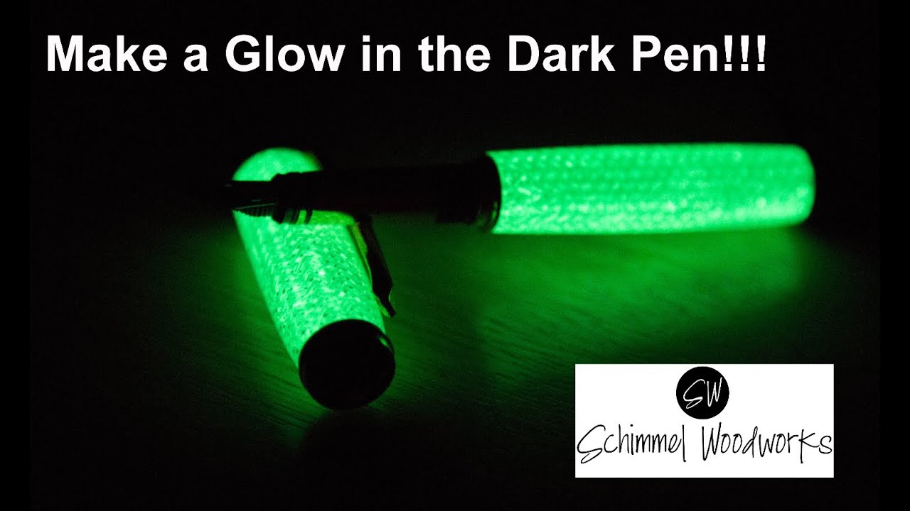 My 14 year old nephew MAKES a glow in the dark Fountain Pen
