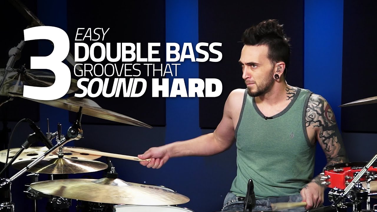 3 Easy Double Bass Grooves That Sound Hard - Drum Lesson