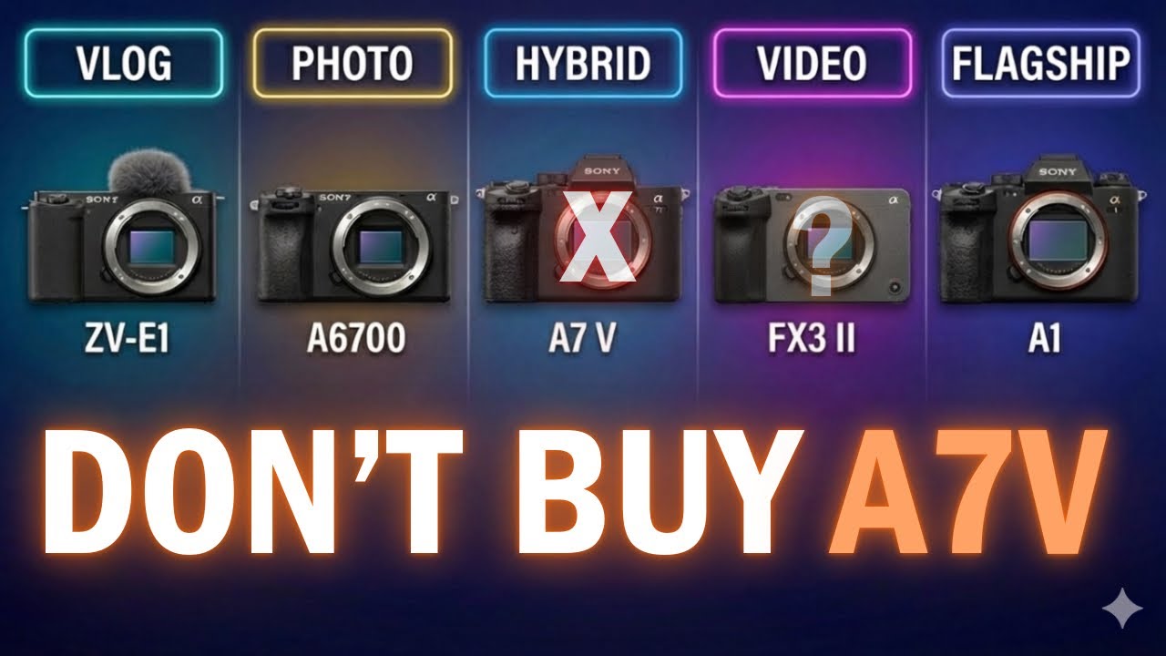Don't Buy Sony A7V Before Wathcing This | Sony Camera Lineup 2026 Explained
